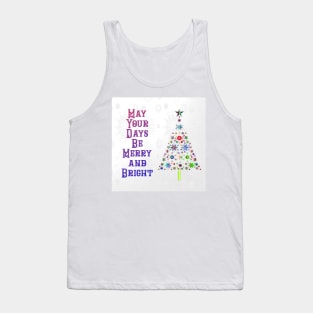 Christmas Tree Bright and Colorful Unique Design Tank Top